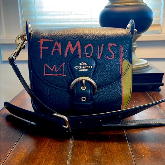 Coach Handbags - Coach X Jean Michel Basquiat Kleo Shoulder Bag 17, small, black bag